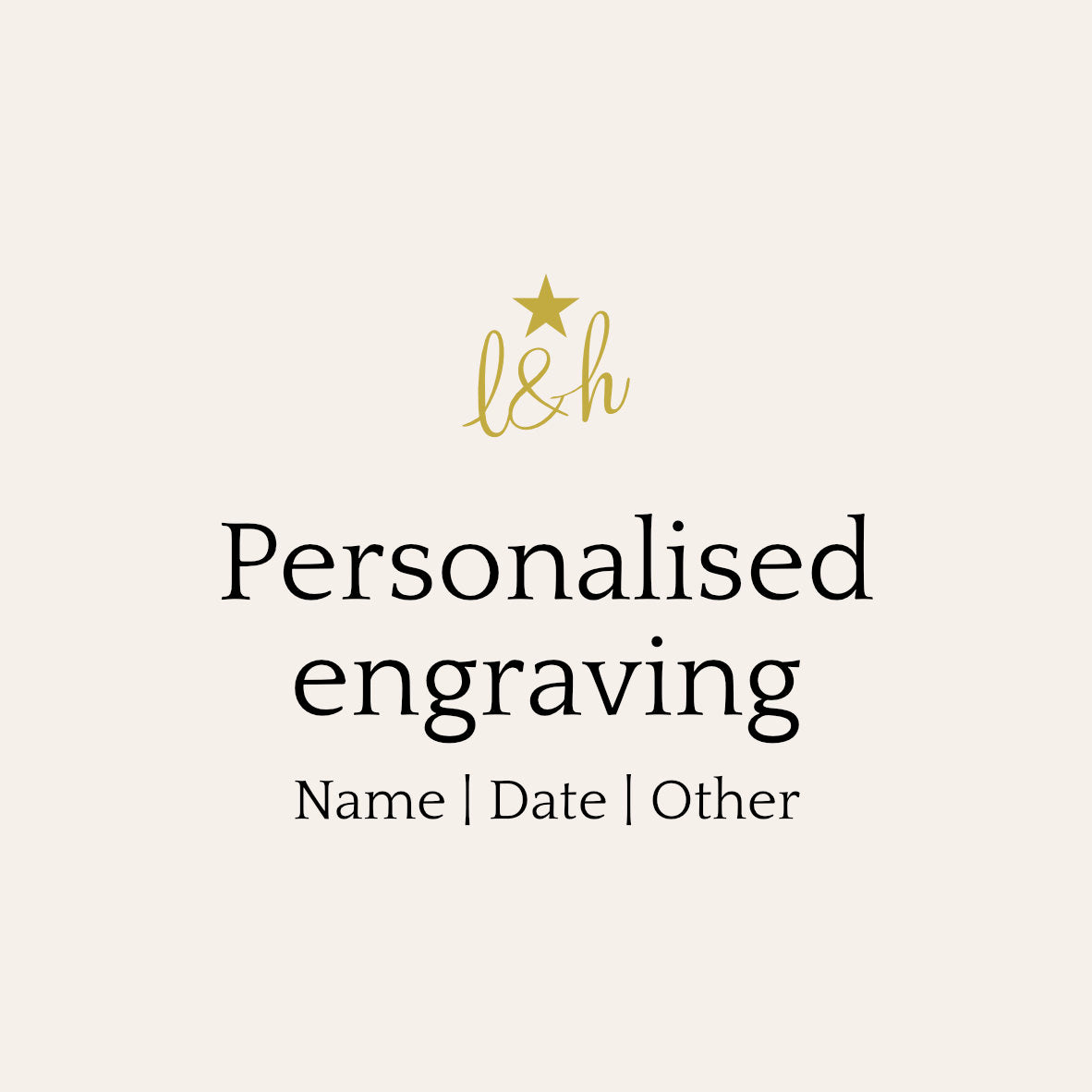 Personalised engraving