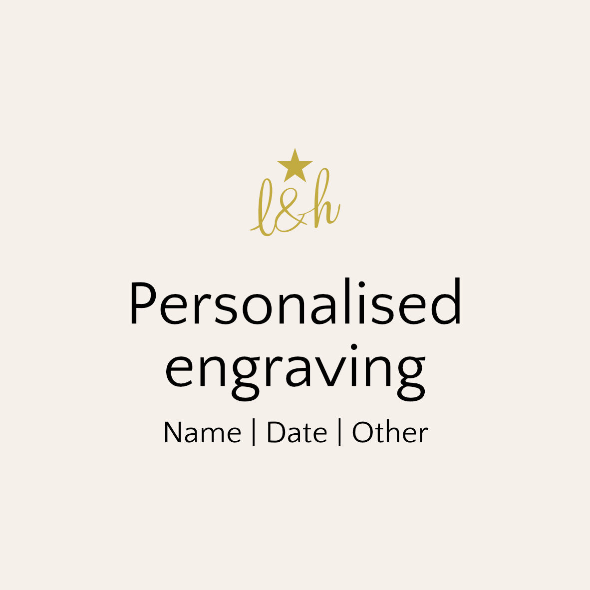 Personalised engraving